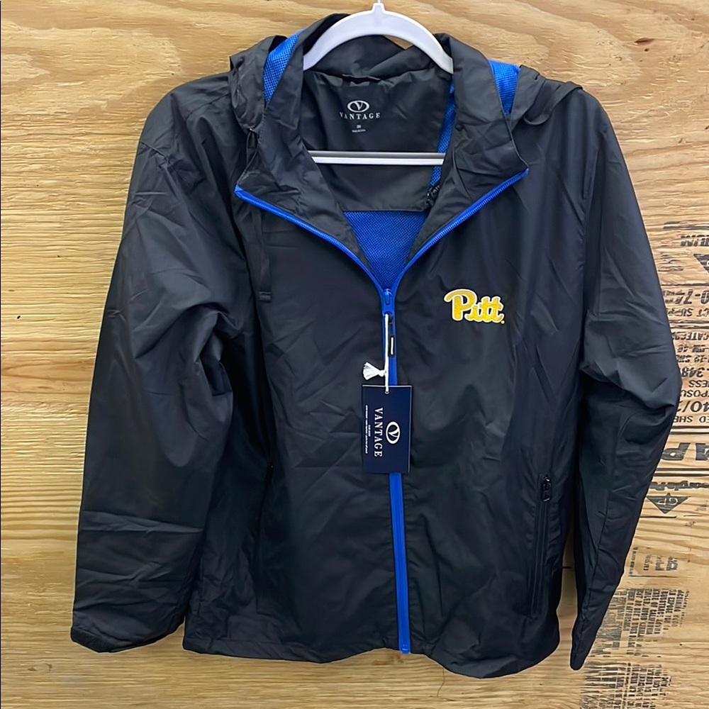 Vintage Black and Blue Men's Lightweight Jacket
